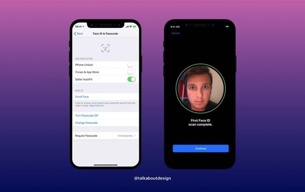 「iPhoneX」搭載の顔認証「Face ID」セットアップ画面が公開