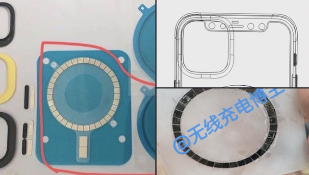 iPhone12に双方向ワイヤレス充電機能の搭載を示唆する画像か？iPhone12内部の磁石画像が公開される