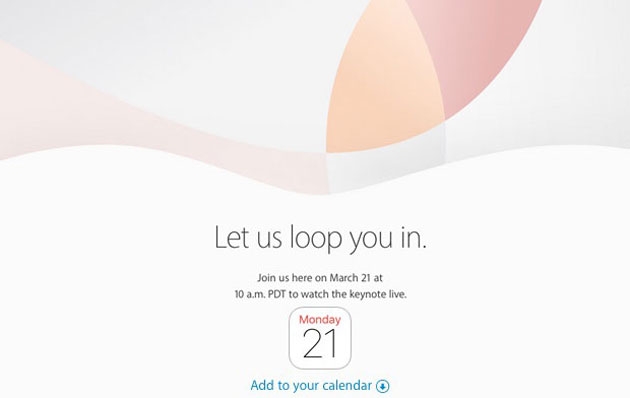 Apple スペシャルイベント3/21に決定！「iPhone SE/5se」や「iPad Pro」発表へ