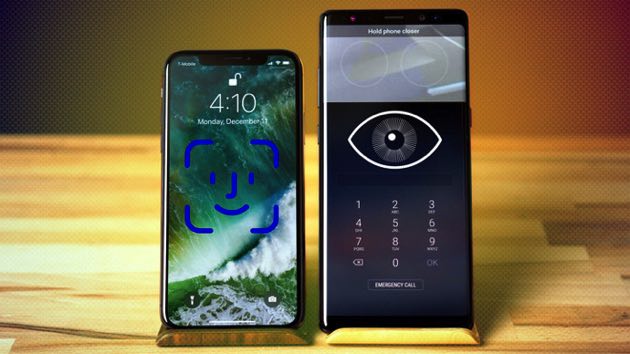 iPhone XとGalaxy Note 8 の生体認証を比較！どちらが優れている？